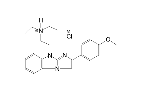 N,N-diethyl-2-[2-(4-methoxyphenyl)-9H-imidazo[1,2-a]benzimidazol-9-yl]ethanaminium chloride