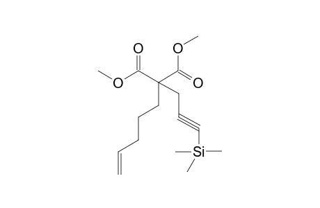 2-Pent-4-enyl-2-(3-trimethylsilylprop-2-ynyl)malonic acid dimethyl ester
