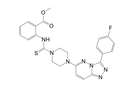 benzoic acid, 2-[[[4-[3-(4-fluorophenyl)[1,2,4]triazolo[4,3-b]pyridazin-6-yl]-1-piperazinyl]carbonothioyl]amino]-, methyl ester