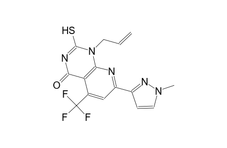 pyrido[2,3-d]pyrimidin-4(1H)-one, 2-mercapto-7-(1-methyl-1H-pyrazol-3-yl)-1-(2-propenyl)-5-(trifluoromethyl)-
