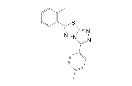 6-(2-methylphenyl)-3-(4-methylphenyl)[1,2,4]triazolo[3,4-b][1,3,4]thiadiazole
