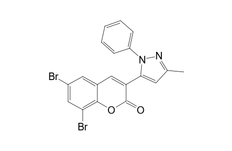 6,8-Dibromo-3-(3-methyl-1-phenyl-1H-pyrazol-5-yl)-2H-chromen-2-one