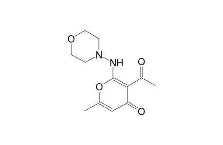 3-Acetyl-6-methyl-2-(4-morpholinylamino)-4-pyranone