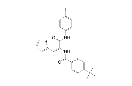 4-tert-butyl-N-[(E)-1-[(4-iodoanilino)carbonyl]-2-(2-thienyl)ethenyl]benzamide