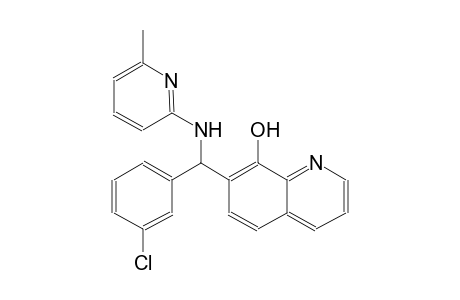 7-{(3-chlorophenyl)[(6-methyl-2-pyridinyl)amino]methyl}-8-quinolinol