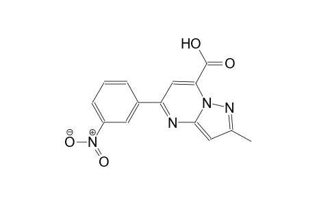 pyrazolo[1,5-a]pyrimidine-7-carboxylic acid, 2-methyl-5-(3-nitrophenyl)-