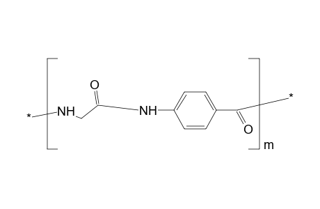 Copoly(glycyl-p-benzamide), poly(iminomethylenecarbonylimino-1,4-phenylene-carbonyl)