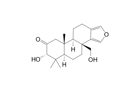(3bS,5aR,7S,9aR,9bR)-3b-(hydroxymethyl)-6,6,9a-trimethyl-7-oxidanyl-4,5,5a,7,9,9b,10,11-octahydronaphtho[2,1-e][2]benzofuran-8-one