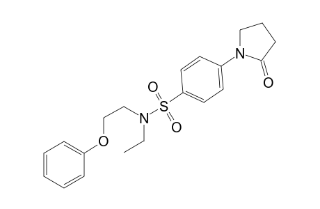 Benzenesulfonamide, N-ethyl-4-(2-oxo-1-pyrrolidinyl)-N-(2-phenoxyethyl)-