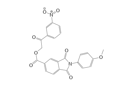 1H-isoindole-5-carboxylic acid, 2,3-dihydro-2-(4-methoxyphenyl)-1,3-dioxo-, 2-(3-nitrophenyl)-2-oxoethyl ester