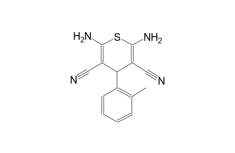 4H-thiopyran-3,5-dicarbonitrile, 2,6-diamino-4-(2-methylphenyl)-
