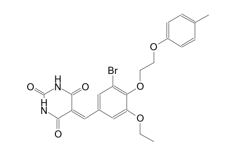 2,4,6(1H,3H,5H)-pyrimidinetrione, 5-[[3-bromo-5-ethoxy-4-[2-(4-methylphenoxy)ethoxy]phenyl]methylene]-