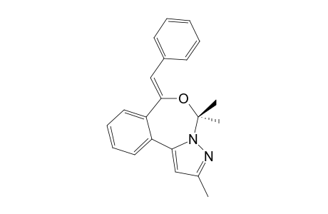 2,4,4-TRIMETHYL-6-(PHENLYMETHYLENE)-5H-PYRAZOLO-[1,5-D]-[2,4]-BENZOXAZEPINE