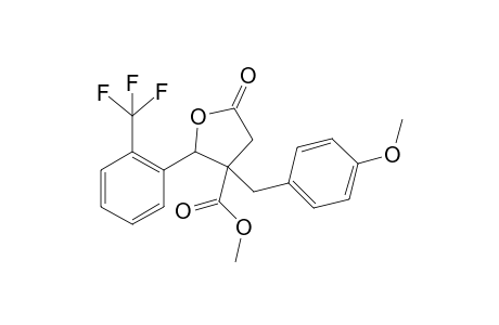 Methyl 3-(4-methoxybenzyl)-5-oxo-2-(2-trifluoromethyl)phenyl)tetrahydrofuran-3-carboxylate
