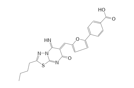 benzoic acid, 4-[5-[(Z)-(2-butyl-5-imino-7-oxo-5H-[1,3,4]thiadiazolo[3,2-a]pyrimidin-6(7H)-ylidene)methyl]-2-furanyl]-