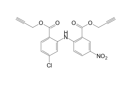 4-chloro-5'-nitro-2,2'-iminodibenzoic acid, di-2-propynyl ester