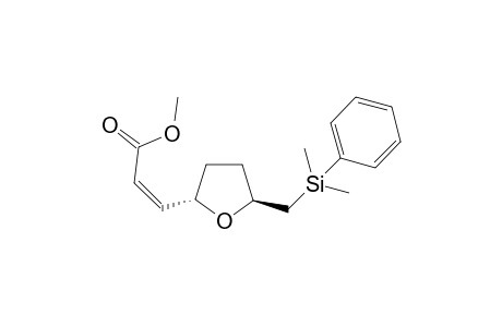 (2S,5S)-cis-Methyl 3-(+/-)-(2-((dimethyl(phenyl)silyl)methyl)tetrahydrofuran-5-yl)acrylate
