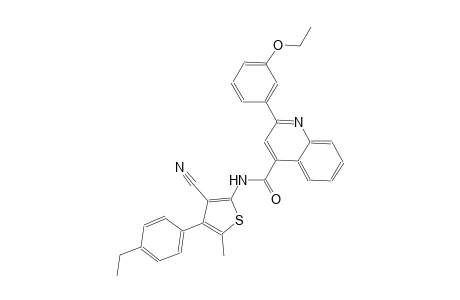 N-[3-cyano-4-(4-ethylphenyl)-5-methyl-2-thienyl]-2-(3-ethoxyphenyl)-4-quinolinecarboxamide