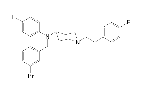 N-3-Bromobenzyl-N-4-fluorophenyl-1-[2-(4-fluorophenyl)ethyl]piperidin-4-amine