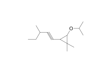 Cyclopropane, 1,1-dimethyl-2-(1-methylethoxy)-3-(3-methyl-1-pentynyl)-