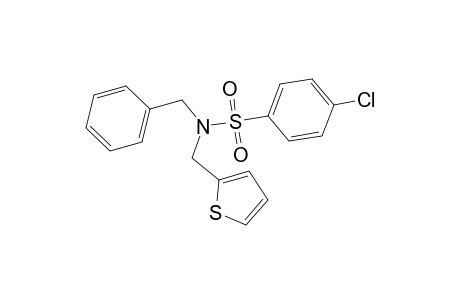 Benzenesulfonamide, N-benzyl-4-chloro-N-(2-thienylmethyl)-