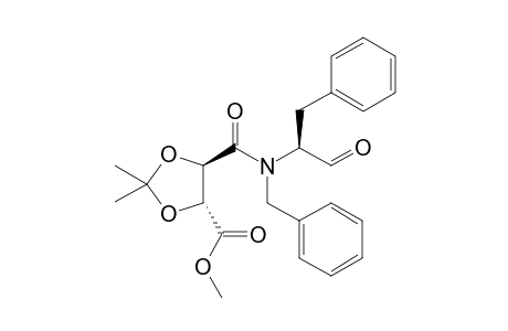 N-Benzyl-N'-[(1S)-1-benzyl-1-formyl]-(2R,3R)-2,3-di-O-isopropylidenetartramic acid methyl ester