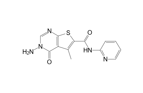 3-Amino-5-methyl-4-oxo-N-(pyridin-2-yl)-3,4-dihydrothieno[2,3-d]pyrimidine-6-carboxamide