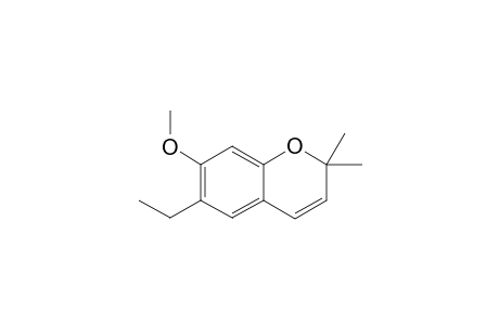 6-Ethyl-7-methoxy-2,2-dimethyl-1-benzopyran