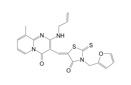 4H-pyrido[1,2-a]pyrimidin-4-one, 3-[(Z)-[3-(2-furanylmethyl)-4-oxo-2-thioxo-5-thiazolidinylidene]methyl]-9-methyl-2-(2-propenylamino)-