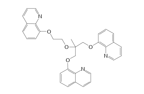 8-[2-methyl-3-(8-quinolyloxy)-2-[2-(8-quinolyloxy)ethoxy]propoxy]quinoline