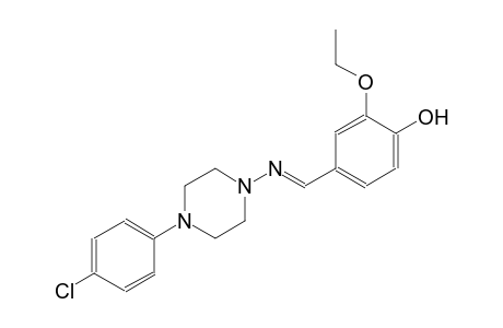 phenol, 4-[(E)-[[4-(4-chlorophenyl)-1-piperazinyl]imino]methyl]-2-ethoxy-