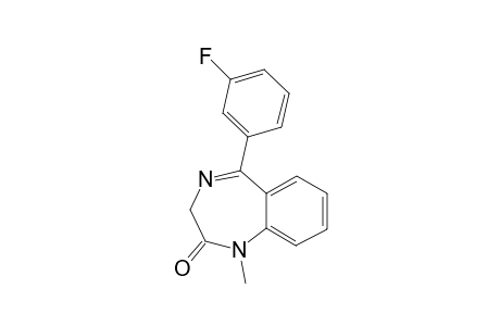 5-(3-FLUOROPHENYL)-1,3-DIHYDRO-1-METHYL-2H-1,4-BENZODIAZEPIN-2-ONE