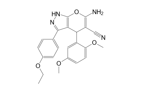6-amino-4-(2,5-dimethoxyphenyl)-3-(4-ethoxyphenyl)-1,4-dihydropyrano[2,3-c]pyrazole-5-carbonitrile