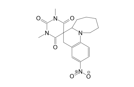 1',3'-dimethyl-3-nitro-6a,7,8,9,10,11-hexahydro-1'H,5H-spiro[azepino[1,2-a]quinoline-6,5'-pyrimidine]-2',4',6'(3'H)-trione