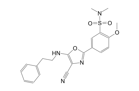 benzenesulfonamide, 5-[4-cyano-5-[(2-phenylethyl)amino]-2-oxazolyl]-2-methoxy-N,N-dimethyl-