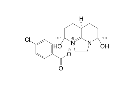(4R,6aR,9S)-4,9-Dihydroxy-4,9-dimethyl-1,2,5,6,6a,7,8,10a-octahydro-4H,9H-imidazo[1,2,3-ij]naphthyridin-10a.-ylium 4-chlorobenzoate