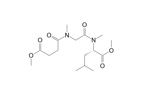 L-Leucine, N-[N-(4-methoxy-1,4-dioxobutyl)-N-methylglycyl]-N-methyl-, methyl ester