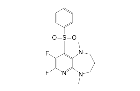 9-Benzenesulfonyl- 7,8-difluoro-1,5-dimethyl-2,3,4,5-tetrahydro-1H-pyrido[3,4-b][1,4]diazepine