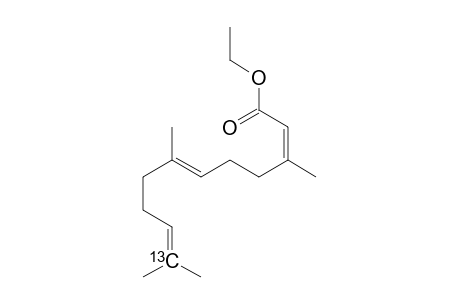 Ethyl (11-13C)-(2Z,6E)-3,7,11-trimethyldodeca-2,6,10-trienoate