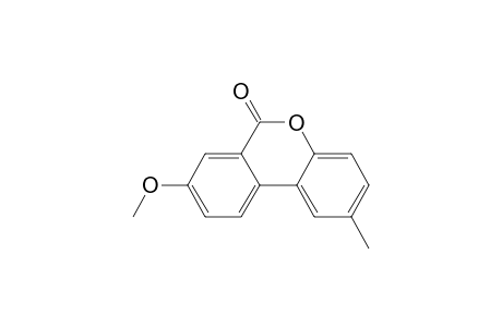 6H-Dibenzo[b,d]pyran-6-one, 8-methoxy-2-methyl-