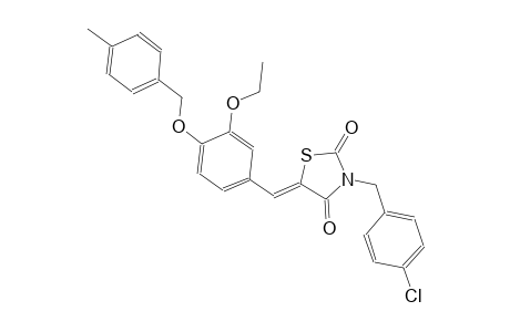 2,4-thiazolidinedione, 3-[(4-chlorophenyl)methyl]-5-[[3-ethoxy-4-[(4-methylphenyl)methoxy]phenyl]methylene]-, (5Z)-