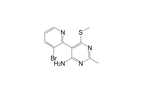 5-(3-bromanylpyridin-2-yl)-2-methyl-6-methylsulfanyl-pyrimidin-4-amine