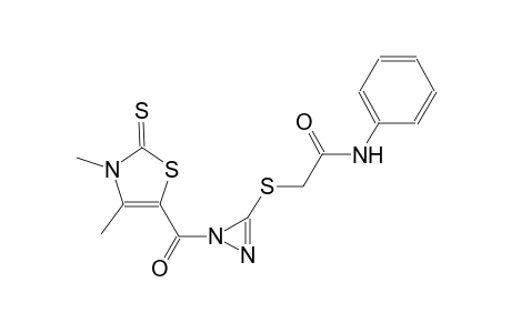 acetamide, 2-[[1-[(2,3-dihydro-3,4-dimethyl-2-thioxo-5-thiazolyl)carbonyl]-1H-diazirin-3-yl]thio]-N-phenyl-