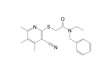 Acetamide, N-benzyl-2-(3-cyano-4,5,6-trimethylpyridin-2-ylsulfanyl)-N-ethyl-