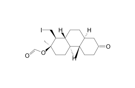 2(1H)-Phenanthrenone, 7-(formyloxy)dodecahydro-8-(iodomethyl)-4a,7-dimethyl-, [4aS-(4a.alpha.,4b.beta.,7.beta.,8.alpha.,8a.alpha.,10a.b eta.)]-