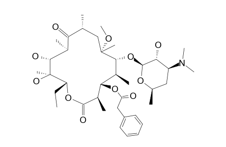 2-phenylacetic acid [(3R,4S,5S,6R,7S,9R,11R,12R,13S,14R)-6-[(2S,3R,4S,6R)-4-dimethylamino-3-hydroxy-6-methyl-tetrahydropyran-2-yl]oxy-14-ethyl-12,13-dihydroxy-2,10-diketo-7-methoxy-3,5,7,9,11,13-hexamethyl-1-oxacyclotetradec-4-yl] ester