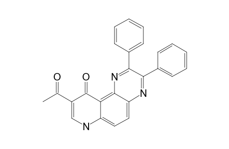5,8-DIHYDRO-2,3-DIPHENYL-7-ACETYL-8-OXOPYRIDO-[3,2-F]-QUINOXALINE