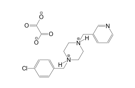 1-(4-chlorobenzyl)-4-(3-pyridinylmethyl)piperazinediium oxalate