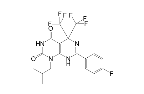 7-(4-fluorophenyl)-1-(2-methylpropyl)-5,5-bis(trifluoromethyl)-8H-pyrimido[4,5-d]pyrimidine-2,4-dione