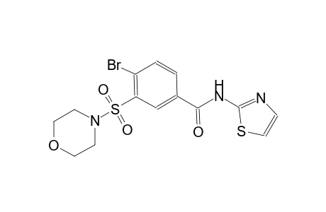 4-bromo-3-(4-morpholinylsulfonyl)-N-(1,3-thiazol-2-yl)benzamide